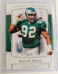 Reggie White [Red Jersey Number] #3 Football Cards 2019 Panini National Treasures Prices