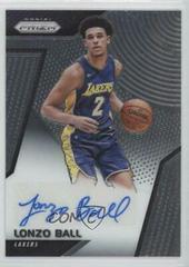 Lonzo Ball #RS-LB Basketball Cards 2017 Panini Prizm Rookie Signatures Prices