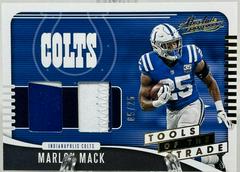 Marlon Mack [Prime] #TTD-MM Football Cards 2019 Panini Absolute Tools of the Trade Double Prices