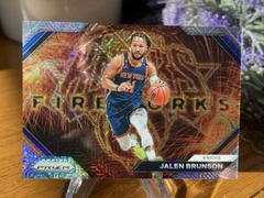Jalen Brunson [Mojo] #4 Basketball Cards 2023 Panini Prizm Fireworks Prices