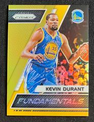 Kevin Durant [Gold Prizm] #25 Basketball Cards 2017 Panini Prizm Fundamentals Prices