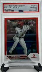 Elly De La Cruz [Red] #PD-170 Baseball Cards 2023 Topps Pro Debut Prices