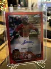 Andres Gimenez [Red] Baseball Cards 2023 Topps Chrome Update Autographs Prices