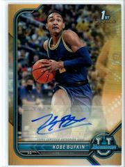 Kobe Bufkin [Orange Refractor] Basketball Cards 2021 Bowman University Chrome Autographs Prices