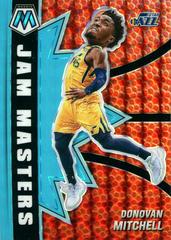 Donovan Mitchell [Blue Fluorescent] #7 Basketball Cards 2020 Panini Mosaic Jam Masters Prices