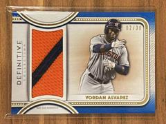 Yordan Alvarez #DJR-YAL Baseball Cards 2022 Topps Definitive Jumbo Relic Collection Prices