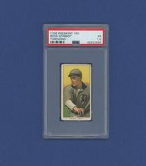 Boss Schmidt [Throwing] Baseball Cards 1909 T206 Piedmont 150 Prices
