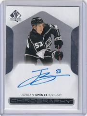 Jordan Spence #C-JS Hockey Cards 2022 SP Authentic Chirography Autographs Prices