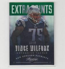 Vince Wilfork [Extra Points Green] #119 Football Cards 2013 Panini Prestige Prices