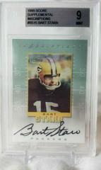 Bart Starr Football Cards 1999 Panini Score Supplemental Inscriptions Prices