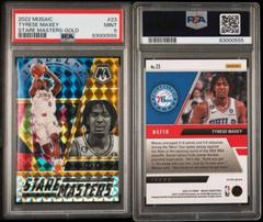 Tyrese Maxey [Gold] #23 Basketball Cards 2022 Panini Mosaic Stare Masters Prices