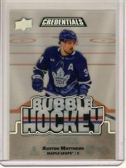 Auston Matthews #BH-AM Hockey Cards 2022 Upper Deck Credentials Bubble Hockey Prices