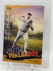 Justin Verlander [Indian Yellow] #PC-6 Baseball Cards 2023 Topps X Bob Ross The Joy Of Painting the Corners Prices
