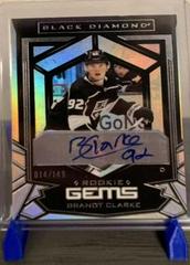 Brandt Clarke [Signature] #RG-BC Hockey Cards 2022 Upper Deck Black Diamond Rookie Gems Prices