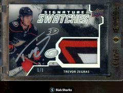 Trevor Zegras [Black] Hockey Cards 2021 Upper Deck Ice Signature Swatches Prices