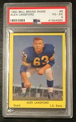 Alex Lansford #8 Football Cards 1960 Bell Brand Rams Prices