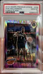 Zion Williamson [Purple Flash] #296 Basketball Cards 2019 Panini Hoops Premium Stock Prices