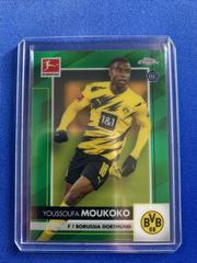 Youssoufa Moukoko [Green Refractor] Soccer Cards 2020 Topps Chrome Bundesliga Prices