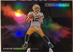Aaron Rodgers #CCB-ARO Football Cards 2022 Panini Obsidian Color Blast Black Prices