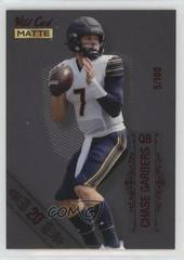 Chase Garbers [20 Stripes White] #MB-129 Football Cards 2022 Wild Card Matte Black Prices