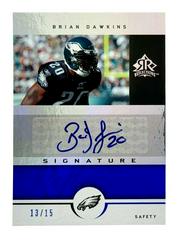 Brian Dawkins [Blue] #SR-BD Football Cards 2005 Upper Deck Reflections Signatures Prices