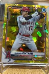 Shohei Ohtani [Yellow] #27 Baseball Cards 2021 Bowman Chrome Sapphire Prices