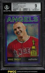 Mike Trout [Purple Refractor] #HC10 Baseball Cards 2013 Topps Heritage Chrome Prices