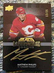 Matthew Phillips [Gold] #SPXR-MP Hockey Cards 2021 SPx Rookie Signatures Prices