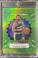 Stephen Curry [Green Flood] #4 Basketball Cards 2022 Panini Obsidian Supernova Prices