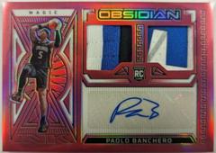 Paolo Banchero [Jersey Autograph Red Flood] #226 Basketball Cards 2022 Panini Obsidian Prices