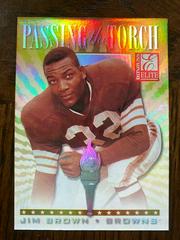 Jim Brown, Terrell Davis #10 Football Cards 1999 Panini Donruss Elite Passing the Torch Prices