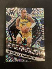 Bennedict Mathurin [Mosaic] #13 Basketball Cards 2022 Panini Mosaic Breakaway Prices