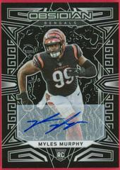 Myles Murphy #116 Football Cards 2023 Panini Obsidian Signature Prices
