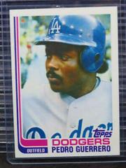 Pedro Guerrero [Blackless] Baseball Cards 1982 Topps Prices