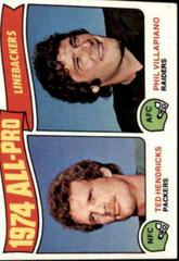 T.Hendricks, P.Villapiano [All Pro Linebackers] #217 Football Cards 1975 Topps Prices