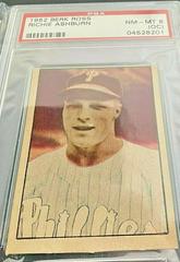 Richie Ashburn Baseball Cards 1952 Berk Ross Prices