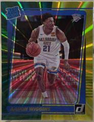 Aaron Wiggins [Green and Yellow Laser] #241 Basketball Cards 2021 Panini Donruss Prices