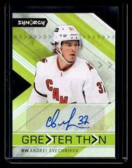 Andrei Svechnikov #GT-AS Hockey Cards 2022 Upper Deck Synergy Greater Than Signatures Prices