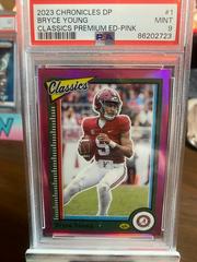 Bryce Young [Pink] #1 Football Cards 2023 Panini Chronicles Draft Picks Classics Premium Edition Prices