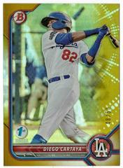 Diego Cartaya [Gold Foil] Baseball Cards 2022 Bowman 1st Edition Prices