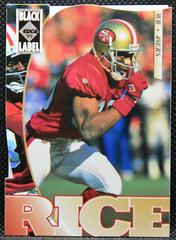 Jerry Rice [Black Label Silver Die Cut] Football Cards 1995 Collector's Edge Prices