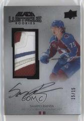 Sampo Ranta [Clarity Variant] #LRPA-SR Hockey Cards 2021 SPx UD Black Lustrous Rookie Auto Patch Prices