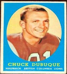 Chuck Dubuque Football Cards 1958 Topps CFL Prices