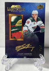 Calen Addison [Clarity Variant] #LRPA-CA Hockey Cards 2021 SPx UD Black Lustrous Rookie Auto Patch Prices