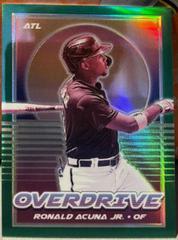 Ronald Acuna Jr. [Green] Baseball Cards 2021 Panini Chronicles Overdrive Prices