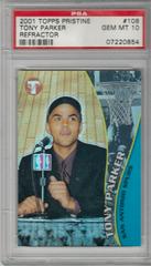Tony Parker #108 Basketball Cards 2001 Topps Pristine Prices