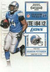 Brandon Pettigrew #33 Football Cards 2010 Playoff Contenders Prices
