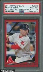 Mookie Betts [Batting Red Target Border] #US26 Baseball Cards 2014 Topps Update Prices
