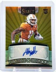 Jalin Hyatt [Gold] #YS-JHY Football Cards 2023 Panini Select Draft Picks Youth Explosion Signatures Prices