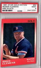 Roger Clemens [Pro Stats] #64 Baseball Cards 1991 Star Gold Edition Prices